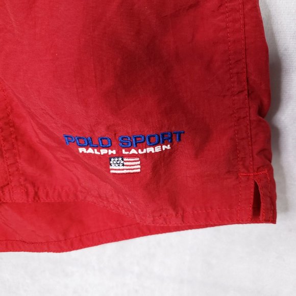 Vtg Polo Sport Ralph Lauren Nylon Swim Trunks - Picture 3 of 10